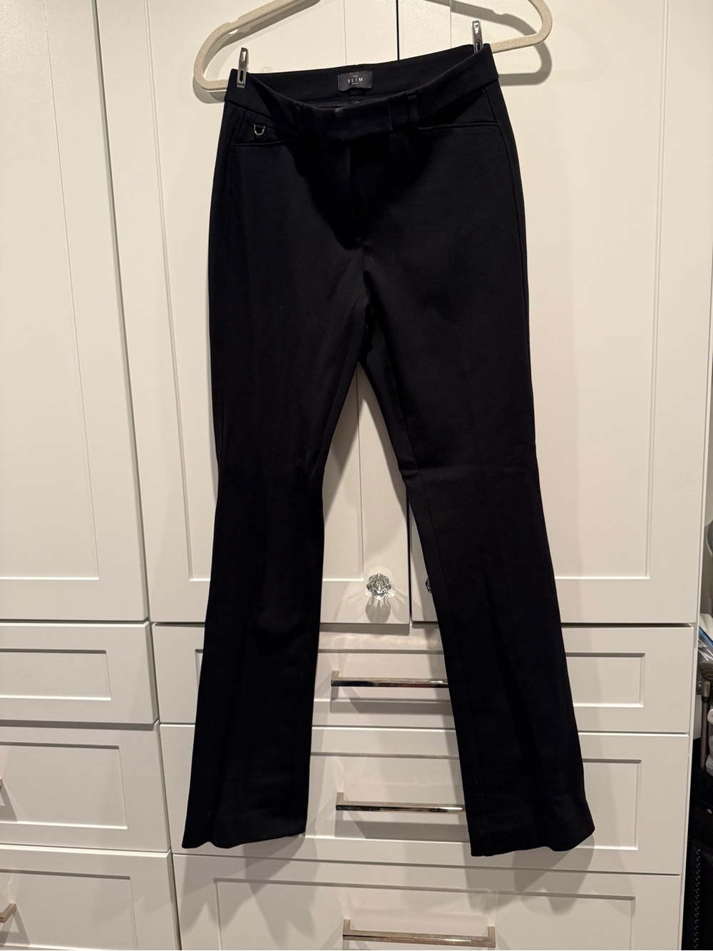 Women White House Black Market Black Dress Pants - Classic Straight Leg